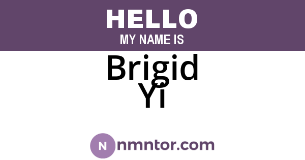 Brigid Yi