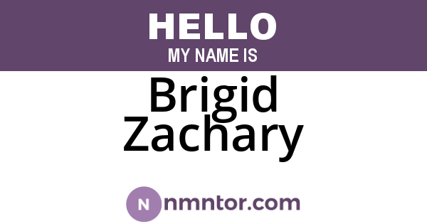 Brigid Zachary