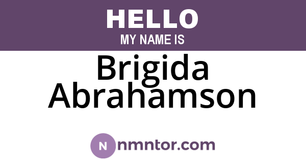 Brigida Abrahamson