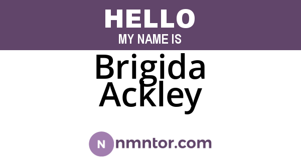 Brigida Ackley
