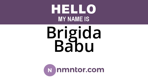 Brigida Babu