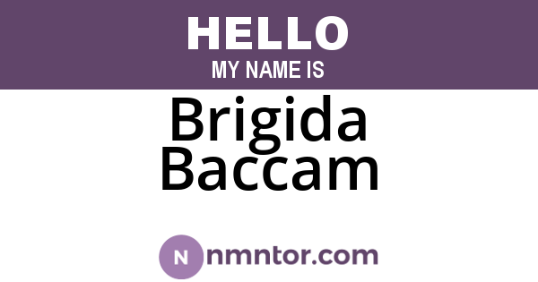 Brigida Baccam