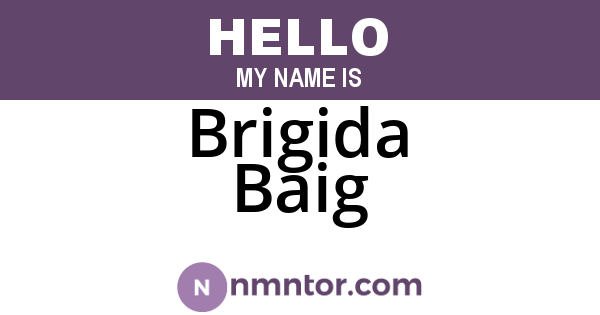 Brigida Baig