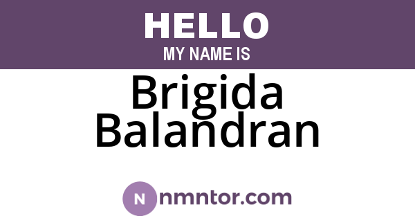 Brigida Balandran