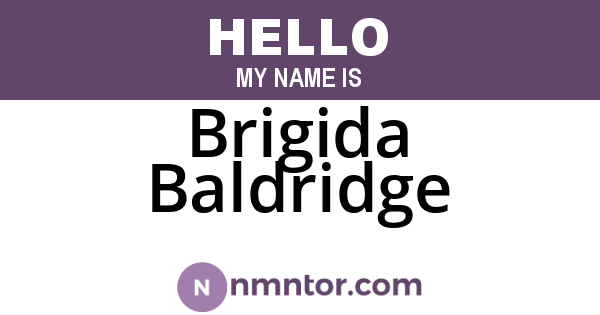 Brigida Baldridge