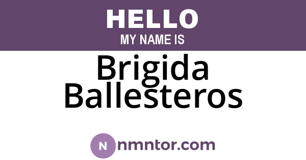 Brigida Ballesteros