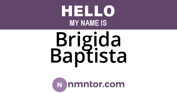 Brigida Baptista