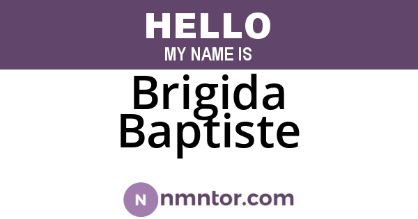 Brigida Baptiste