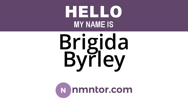 Brigida Byrley