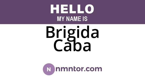 Brigida Caba