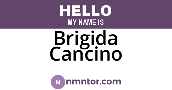 Brigida Cancino