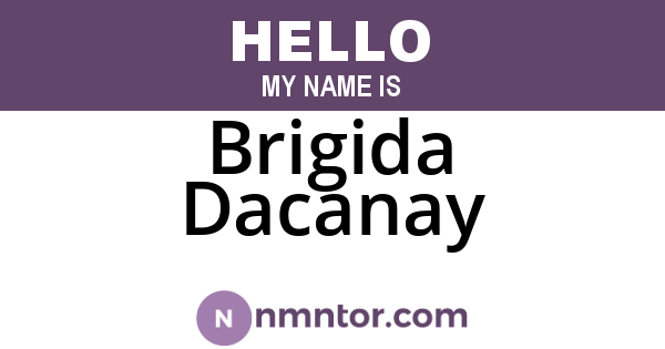 Brigida Dacanay