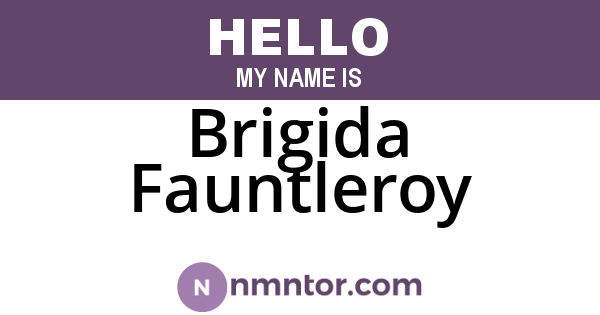 Brigida Fauntleroy