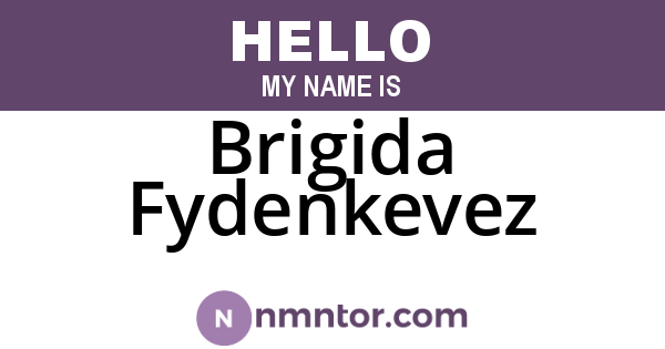Brigida Fydenkevez