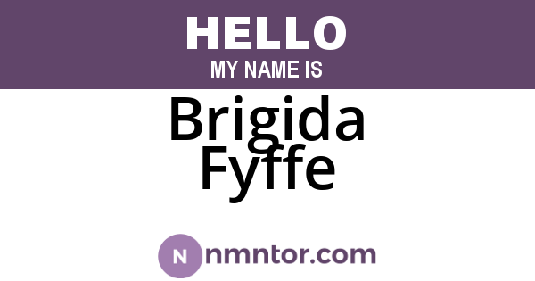 Brigida Fyffe