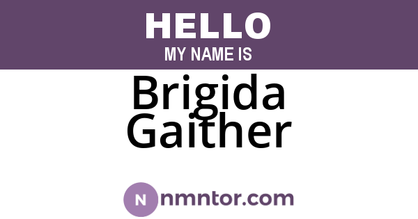 Brigida Gaither