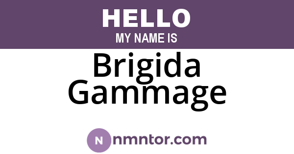 Brigida Gammage