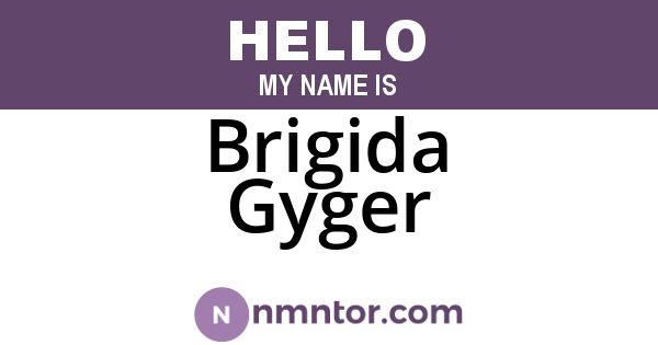 Brigida Gyger