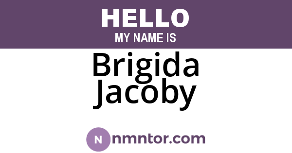 Brigida Jacoby
