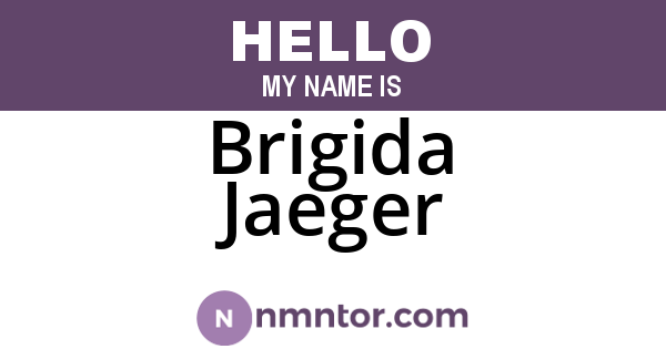 Brigida Jaeger