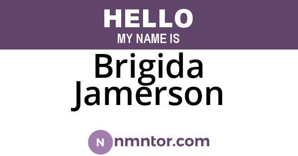 Brigida Jamerson