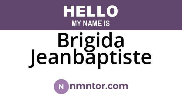Brigida Jeanbaptiste