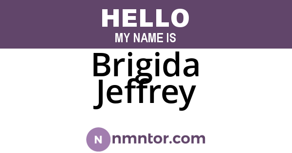 Brigida Jeffrey