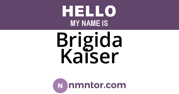 Brigida Kaiser