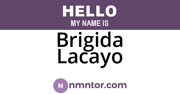 Brigida Lacayo