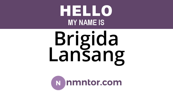 Brigida Lansang