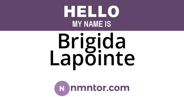 Brigida Lapointe