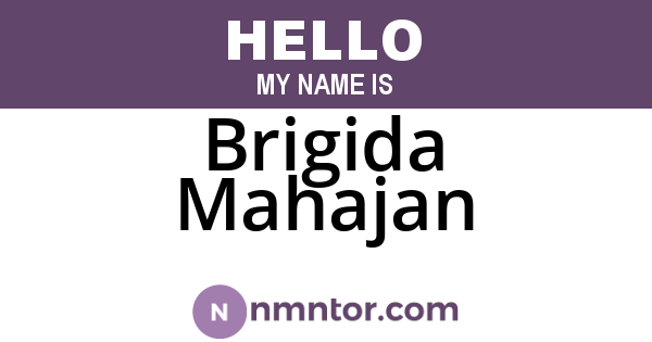 Brigida Mahajan