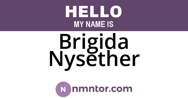 Brigida Nysether