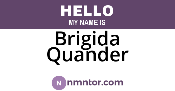 Brigida Quander