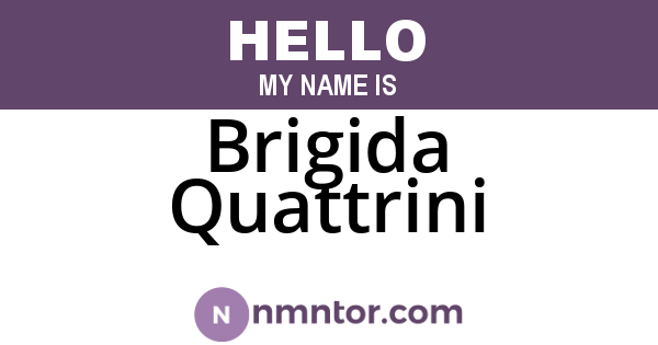 Brigida Quattrini