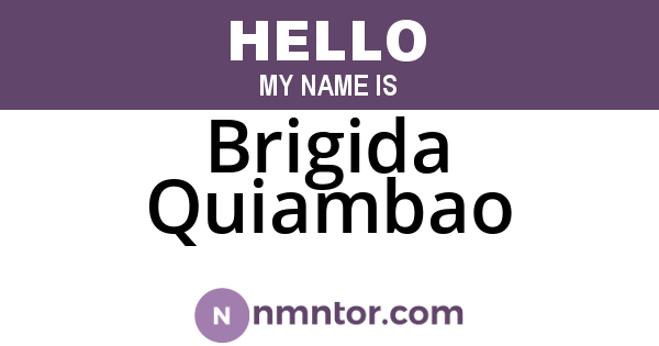 Brigida Quiambao