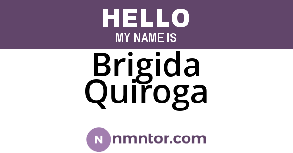 Brigida Quiroga
