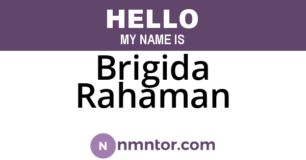 Brigida Rahaman