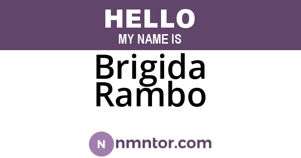 Brigida Rambo