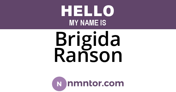 Brigida Ranson