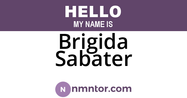 Brigida Sabater