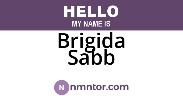 Brigida Sabb