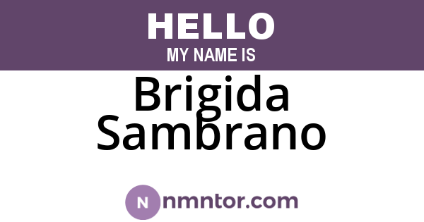 Brigida Sambrano