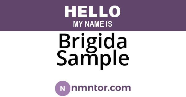 Brigida Sample