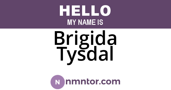 Brigida Tysdal