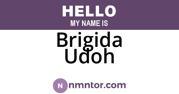Brigida Udoh