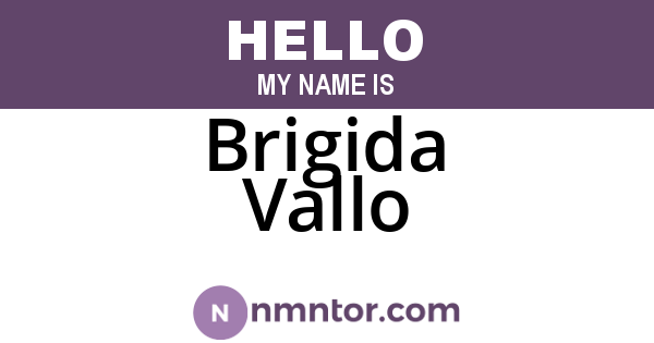 Brigida Vallo