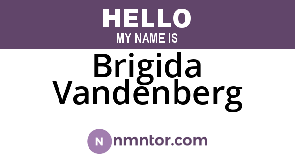 Brigida Vandenberg