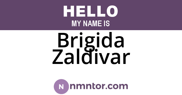 Brigida Zaldivar