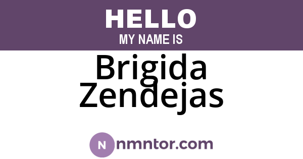 Brigida Zendejas